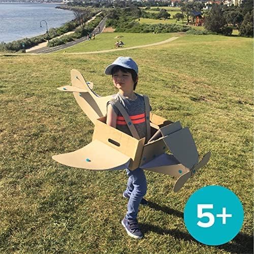 Makedo Discover | Safe Cardboard Construction Tool Kit for Kids, 126 Pieces