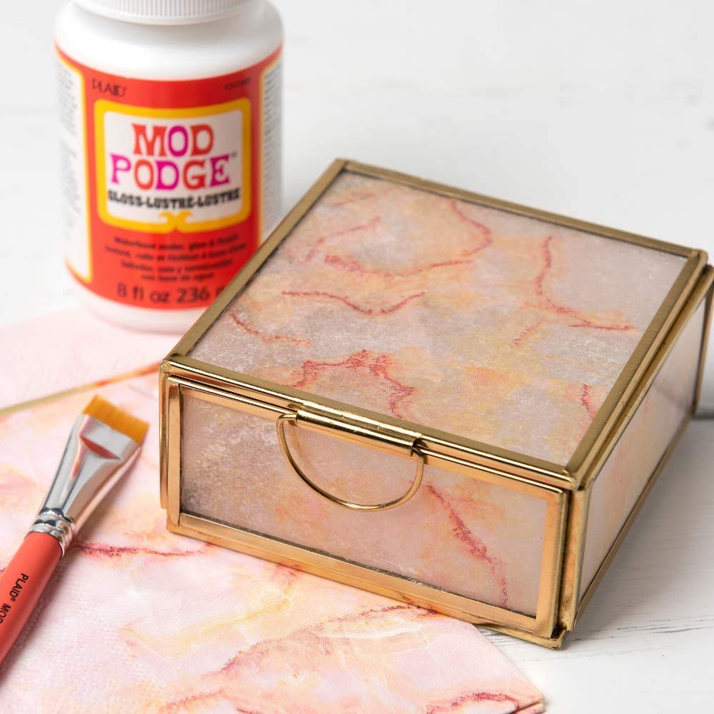 Mod Podge: Complete Decoupage Kit – Matte & Gloss (Two 16 oz) with 4-Piece Foam Brush Set