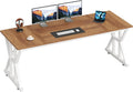 63" Large Computer Desk with Thickened Frame for Home Office, Living Room