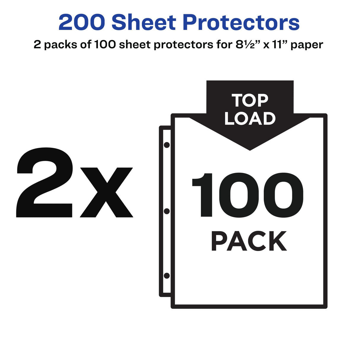 Avery Clear Standard Weight Sheet Protectors, Top Load, 10 Document Protectors (75540)