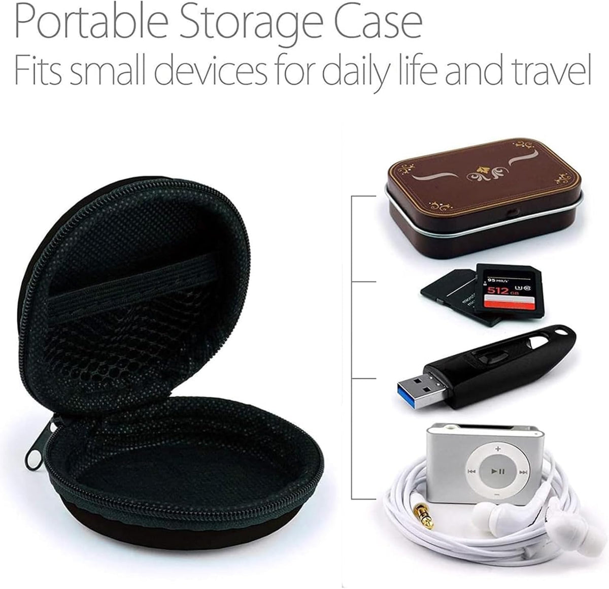 MAS CARNEY Over Ear Headphones Case for Sony, JBL, Anker, KVIDIO and School