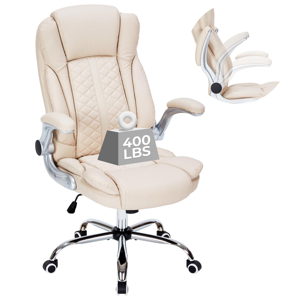 HESL 350 lb High-Back Executive Desk Chair (Multiple Colors)