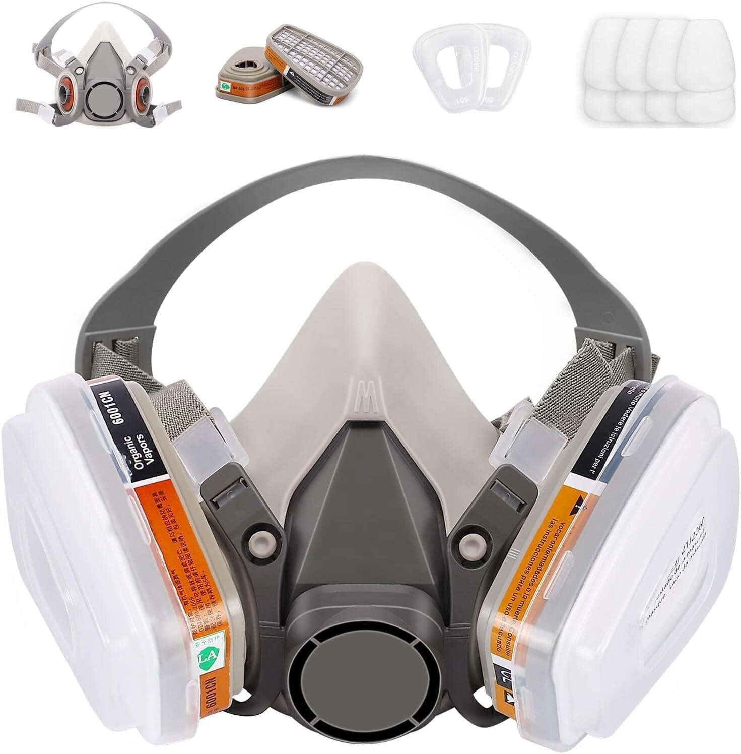6200 Respirator Mask with Filters for Painting, Dust, Welding, Resin,
