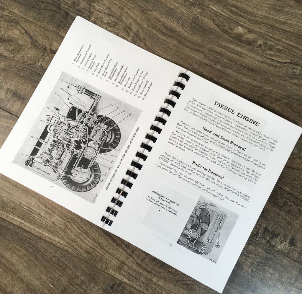 CATERPILLAR 12 MOTOR GRADER SERVICE PARTS MANUAL SET REPAIR SHOP BOOK