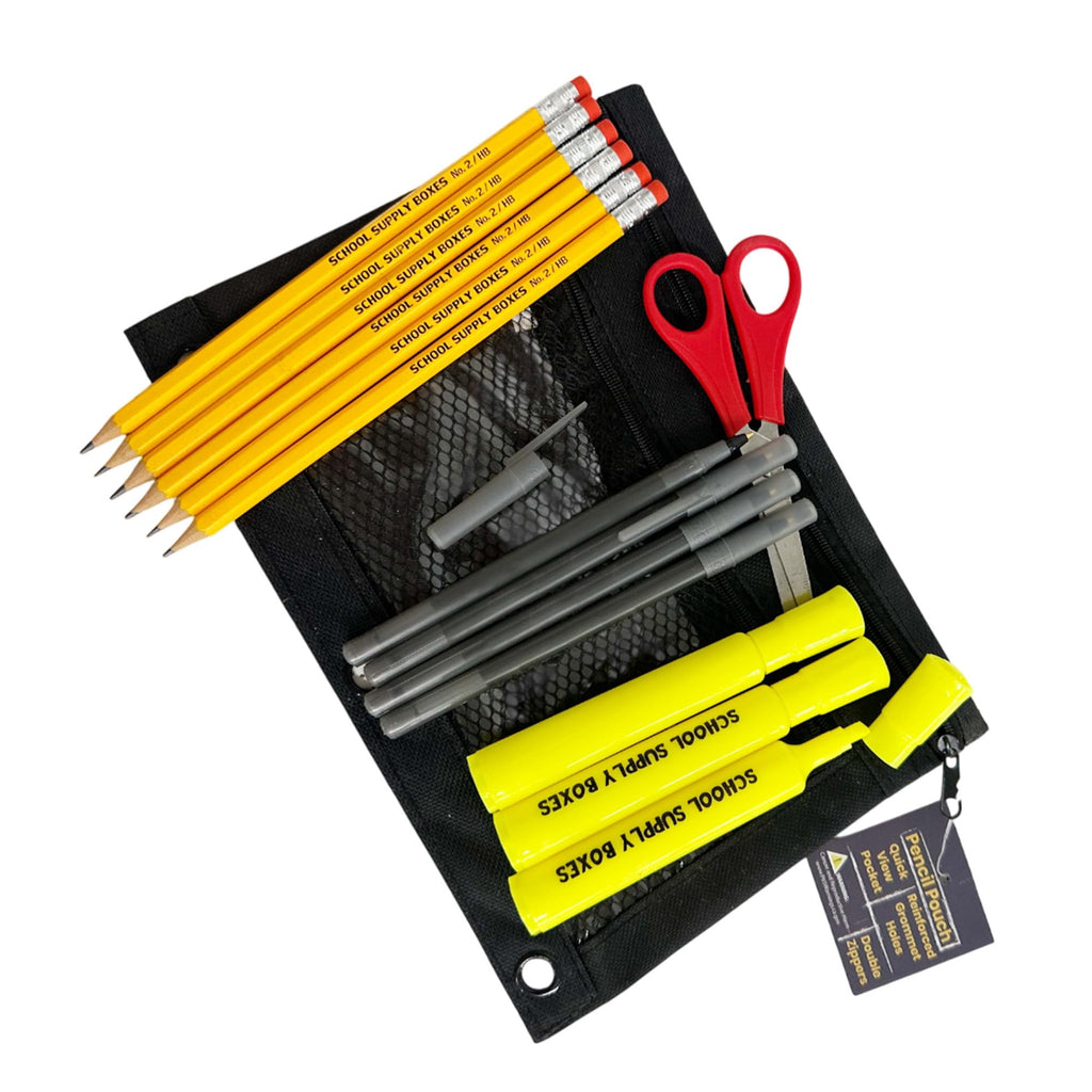 School Supply Boxes | Lapboard Case (4 Boxes) | Back to School Essenti