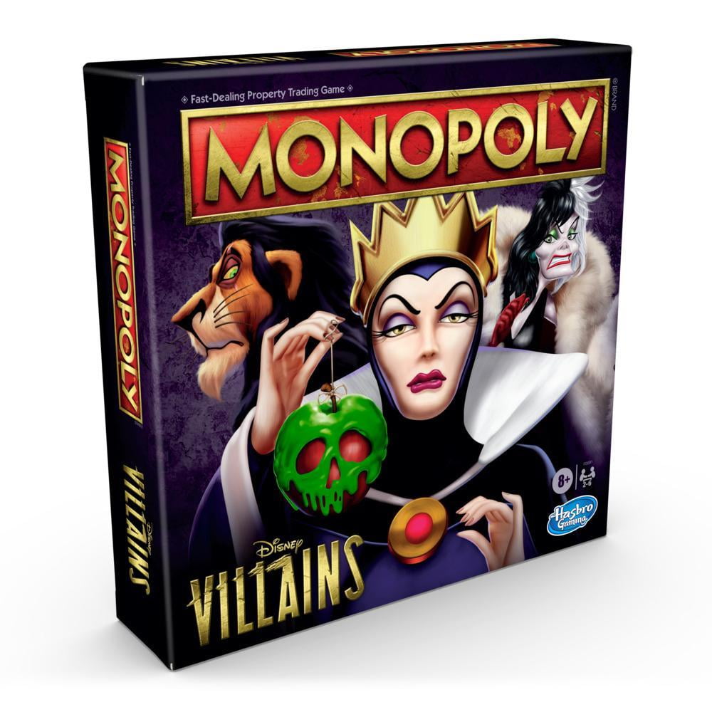 Monopoly: Disney Villains Edition Board Game for Ages 8 and Up, 2-6 Pl