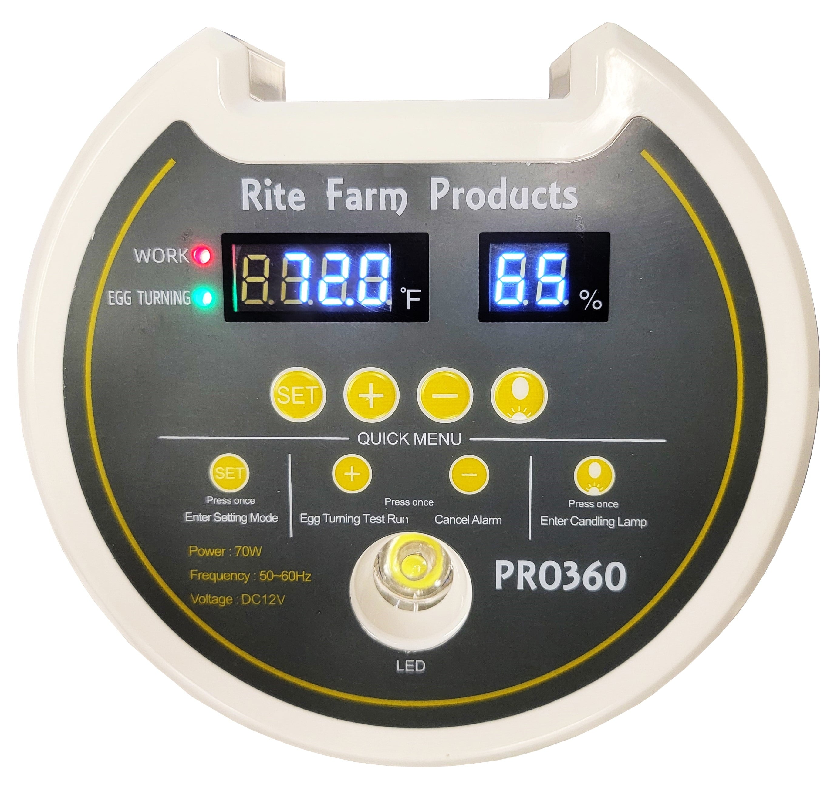 DELUXE PRO 360 RITE FARM PRODUCTS 21 EGG CHICKEN INCUBATOR HATCHER & A