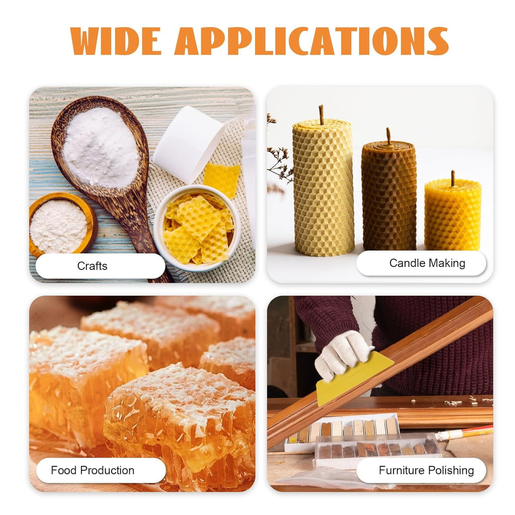 30 PCS Pure Beeswax Hive Frames, Beehive Bee Frames Waxed Foundation,