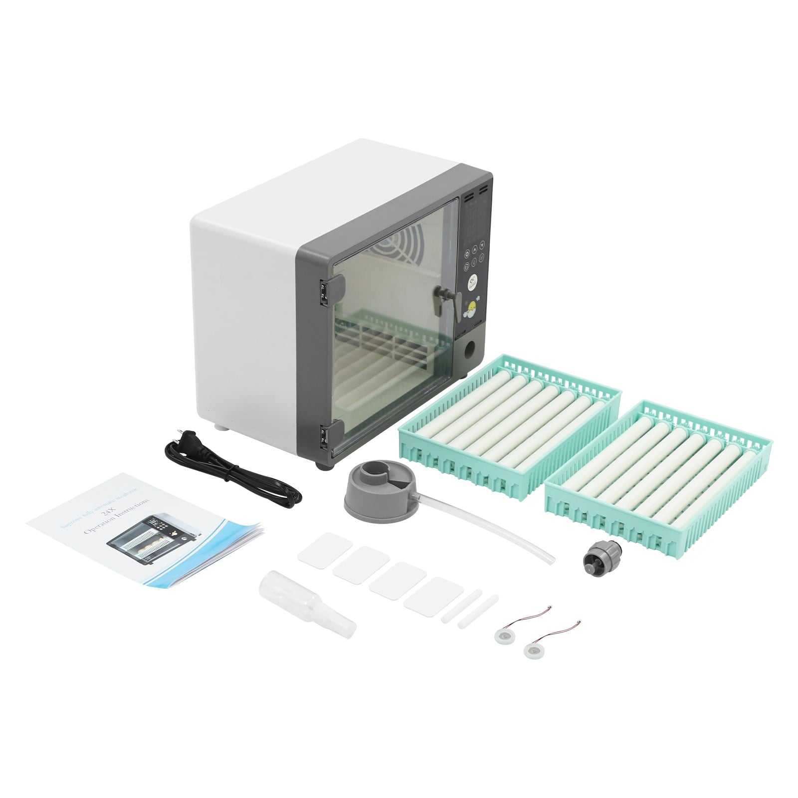 ToppiJoy 55W 24 Egg Incubator, Egg Incubator with 90 Minutes Automatic