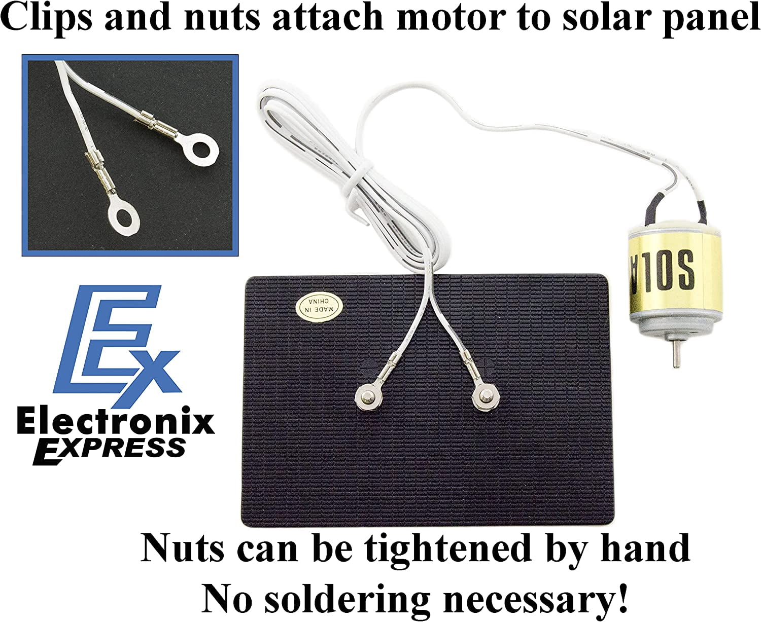 Educational Solar Energy Science Project Kit with Solar Panel, Motor,