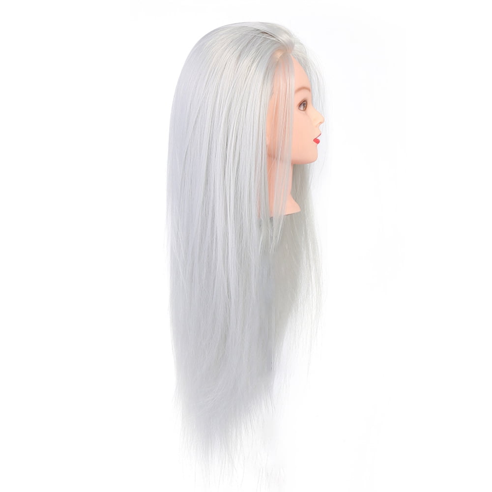 Hair Salon Cosmetology Training Mannequin Head - Gray 23.6 inch / 60 c