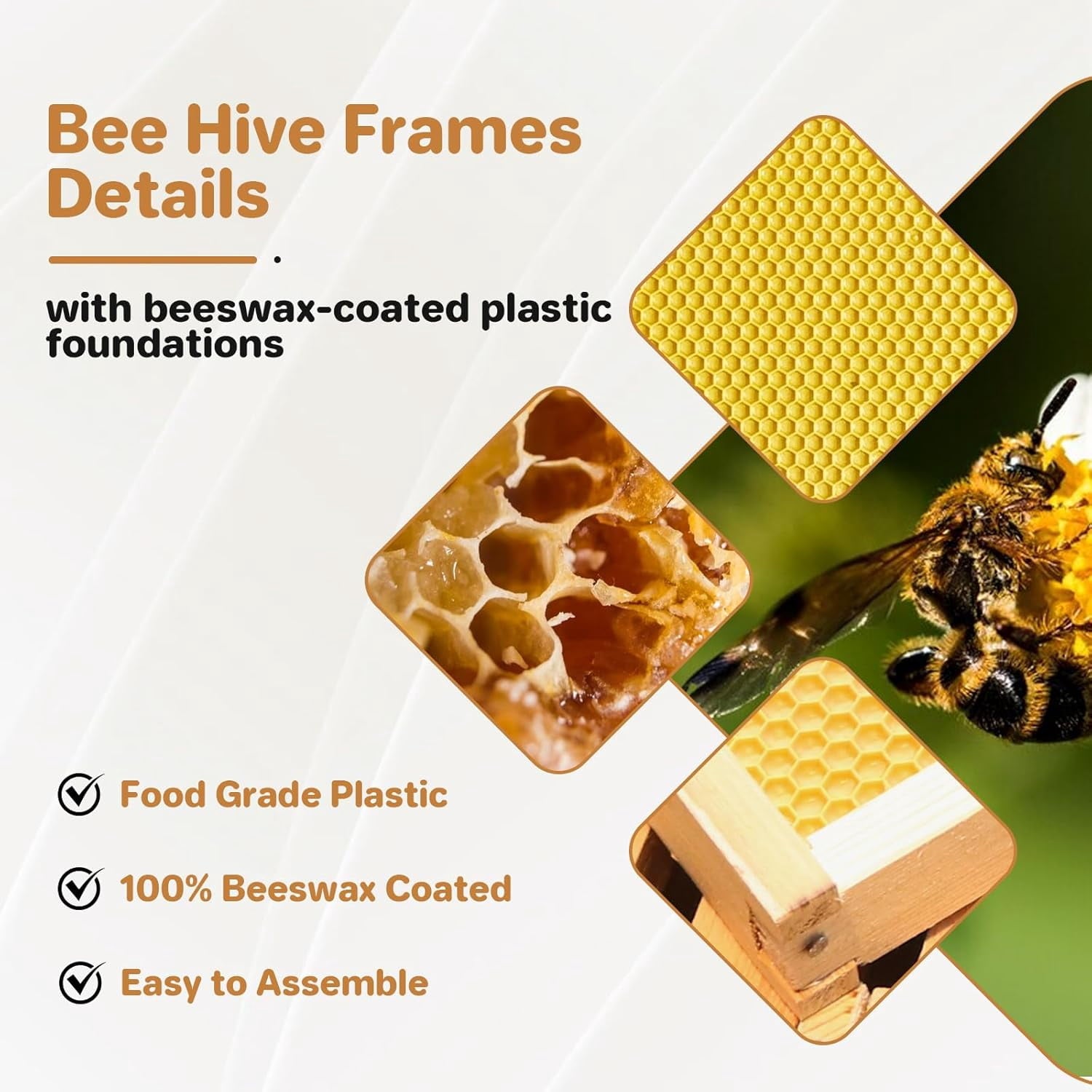 10-Frame Langstroth Beehive Starter Kit, Wax-Coated Complete Beehive K