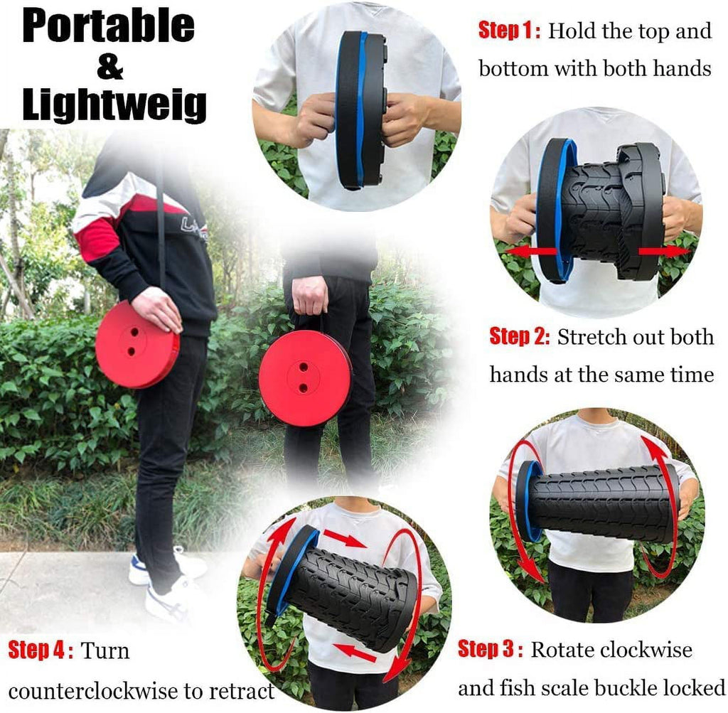 Portable Retractable Folding Stool, BTideas Adjustable Camping Stool f