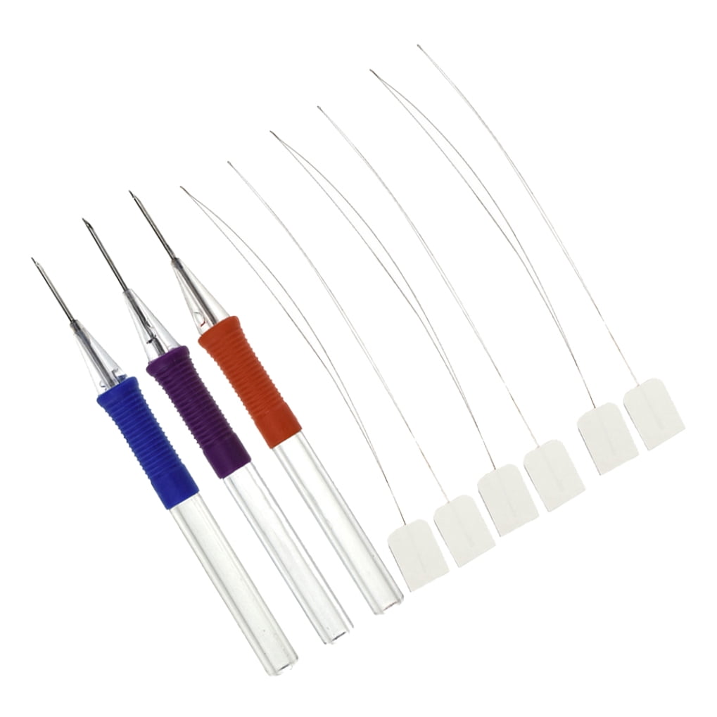 LOLIPPYY Back to School Punch Needle Embroidery Tool Purple Stainless