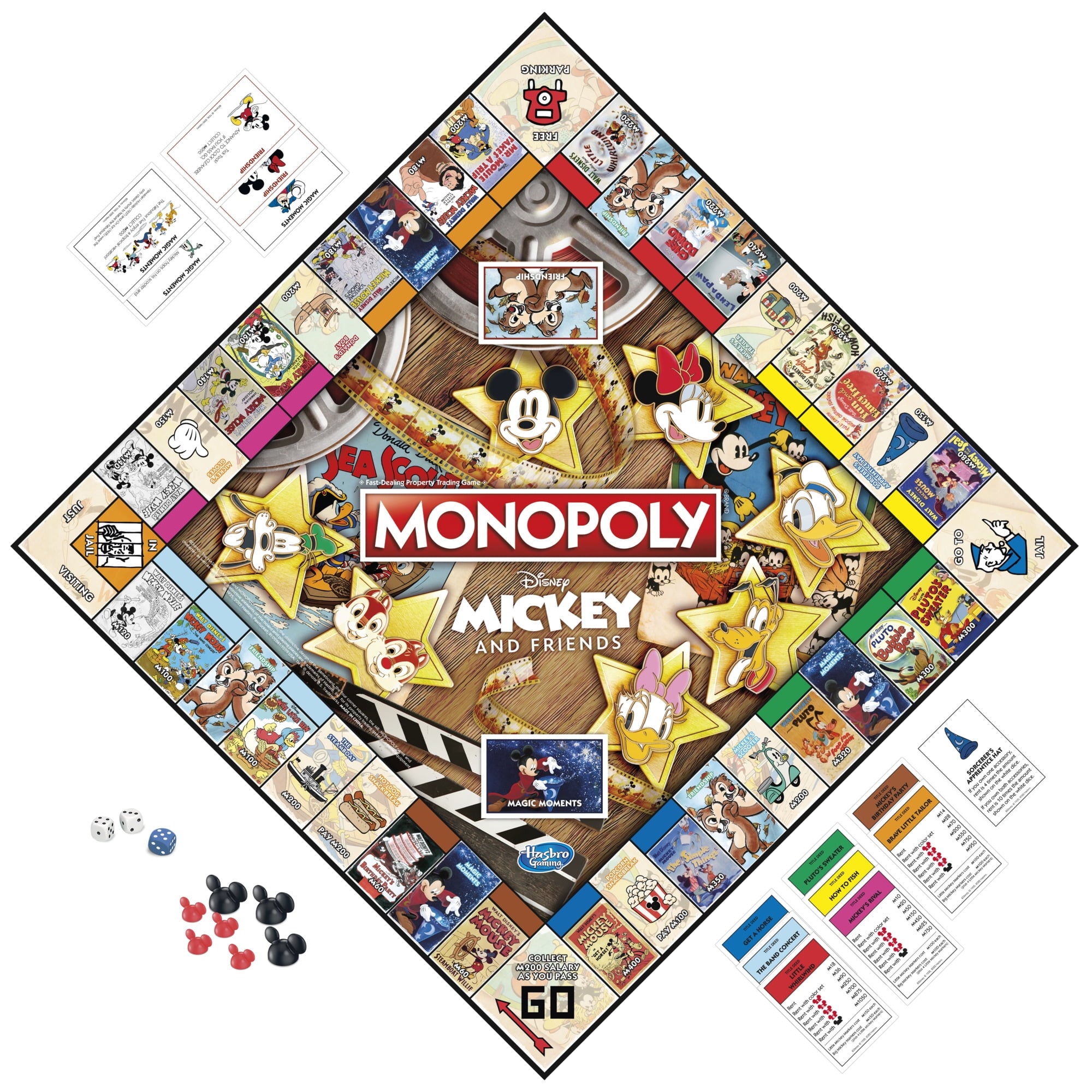 Monopoly Disney Mickey and Friends Edition Board Game for kids and Fam