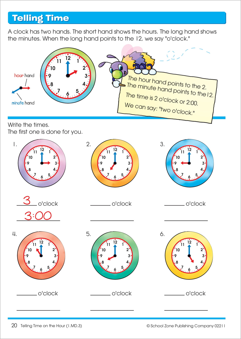 School Zone Time, Money & Fractions Workbook
