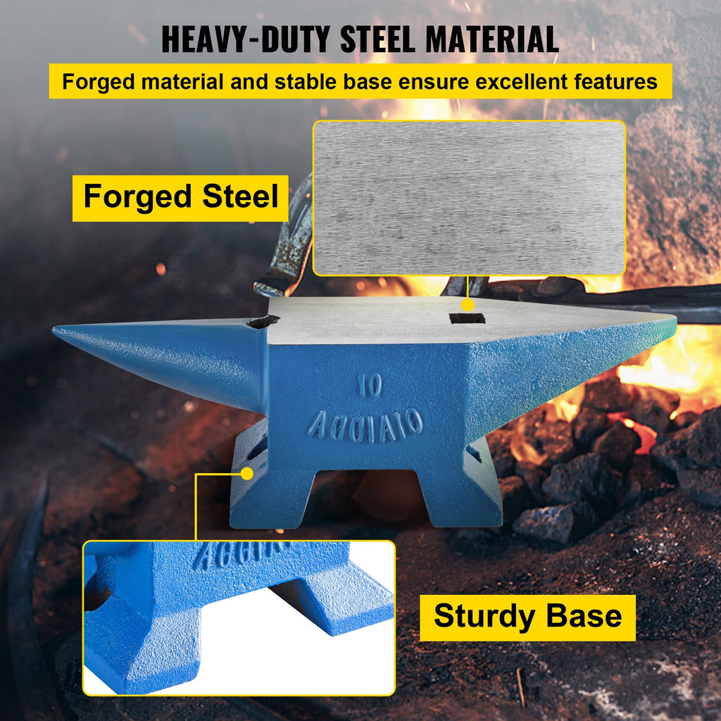 KFFKFF Single Horn Anvil 22Lbs Steel Anvil Blacksmith for Sale Forge S