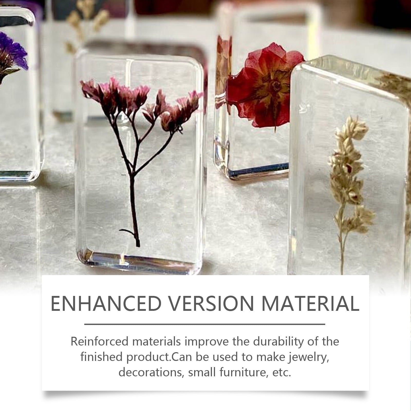 Crystal Clear Epoxy Resin Kit, Art Resin and Hardener Kit - No Bubble
