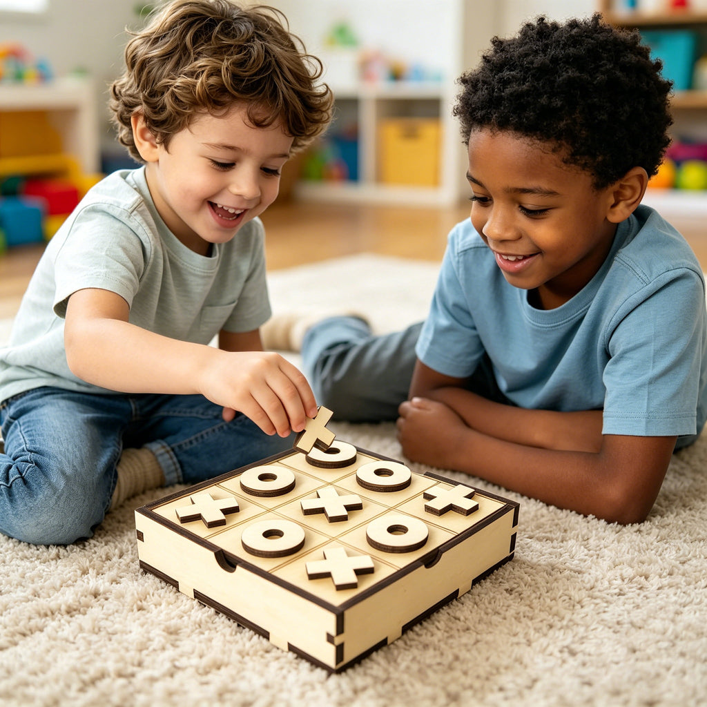 BESTSKY Wooden Board Games for Family Strategy Board Game