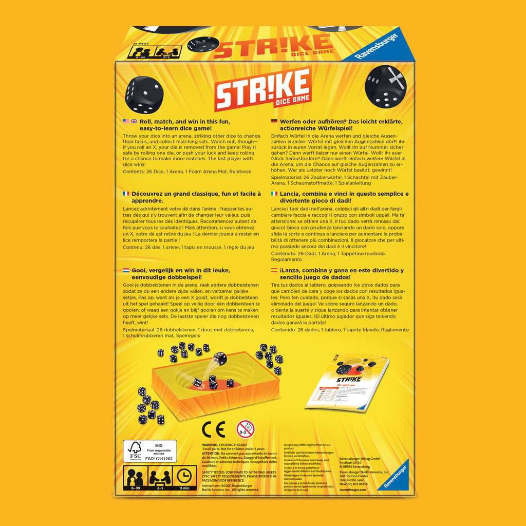 Ravensburger Strike Board Game, Children Ages 8 and up