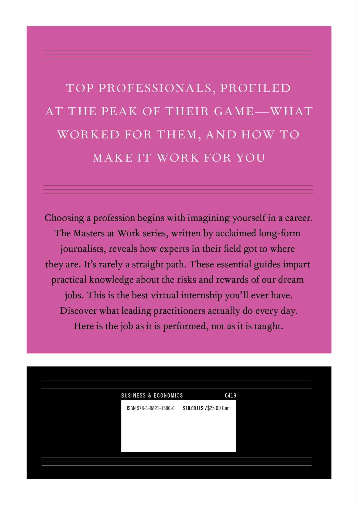 Masters at Work: Becoming a Hairstylist (Hardcover)