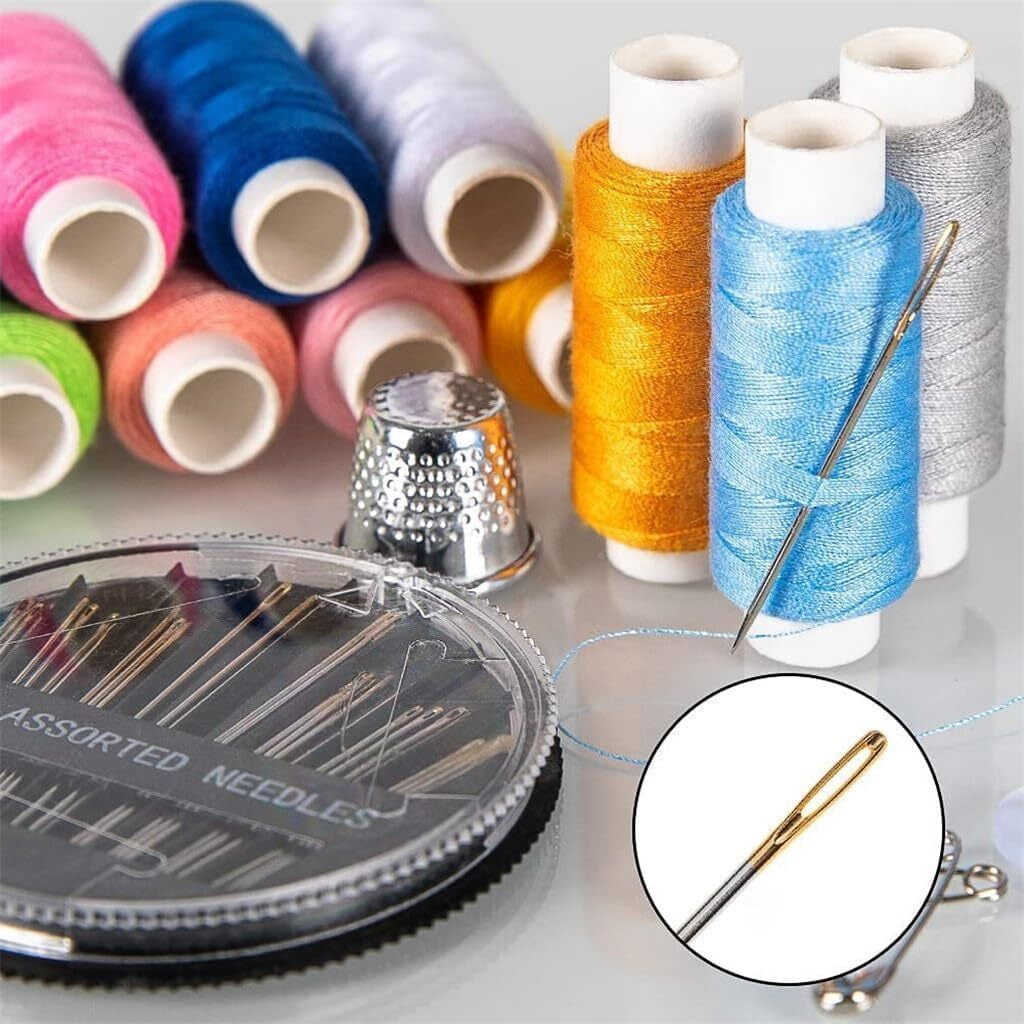 Charcrocsm Sewing Kit, Sewing Supplies with Thread, Needles, Scissors,