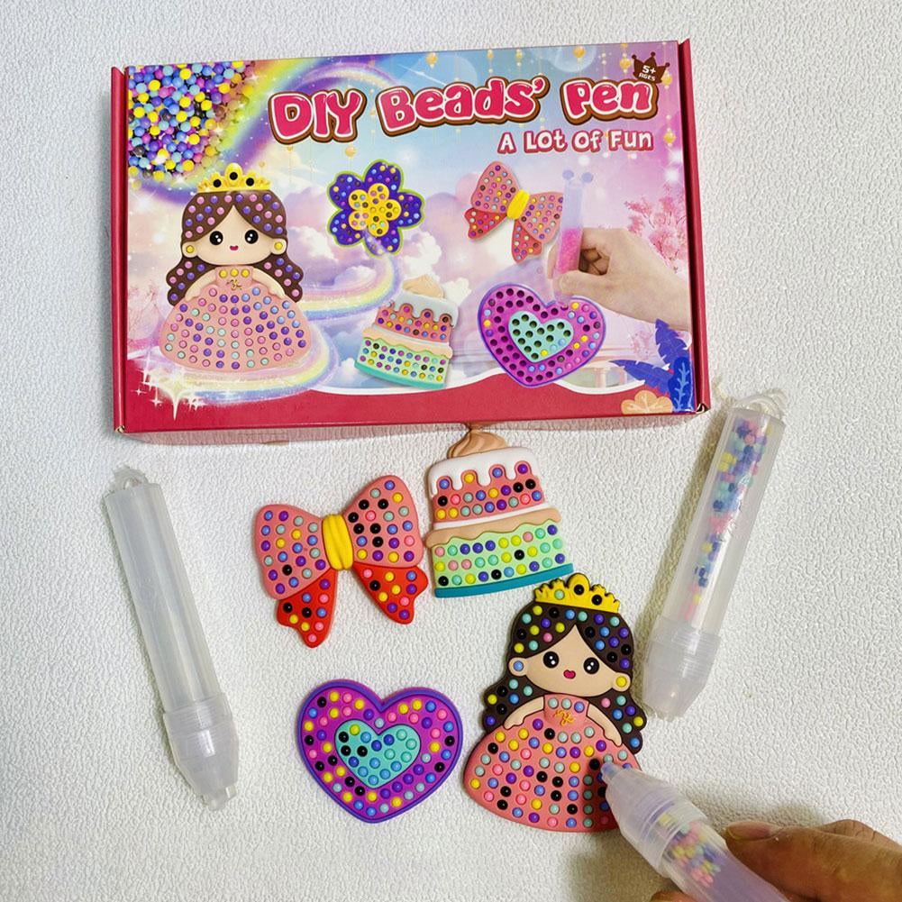 DIY Bead Painting Kit, Enhances Fine Motor Skills & Creativity, Fun Ed