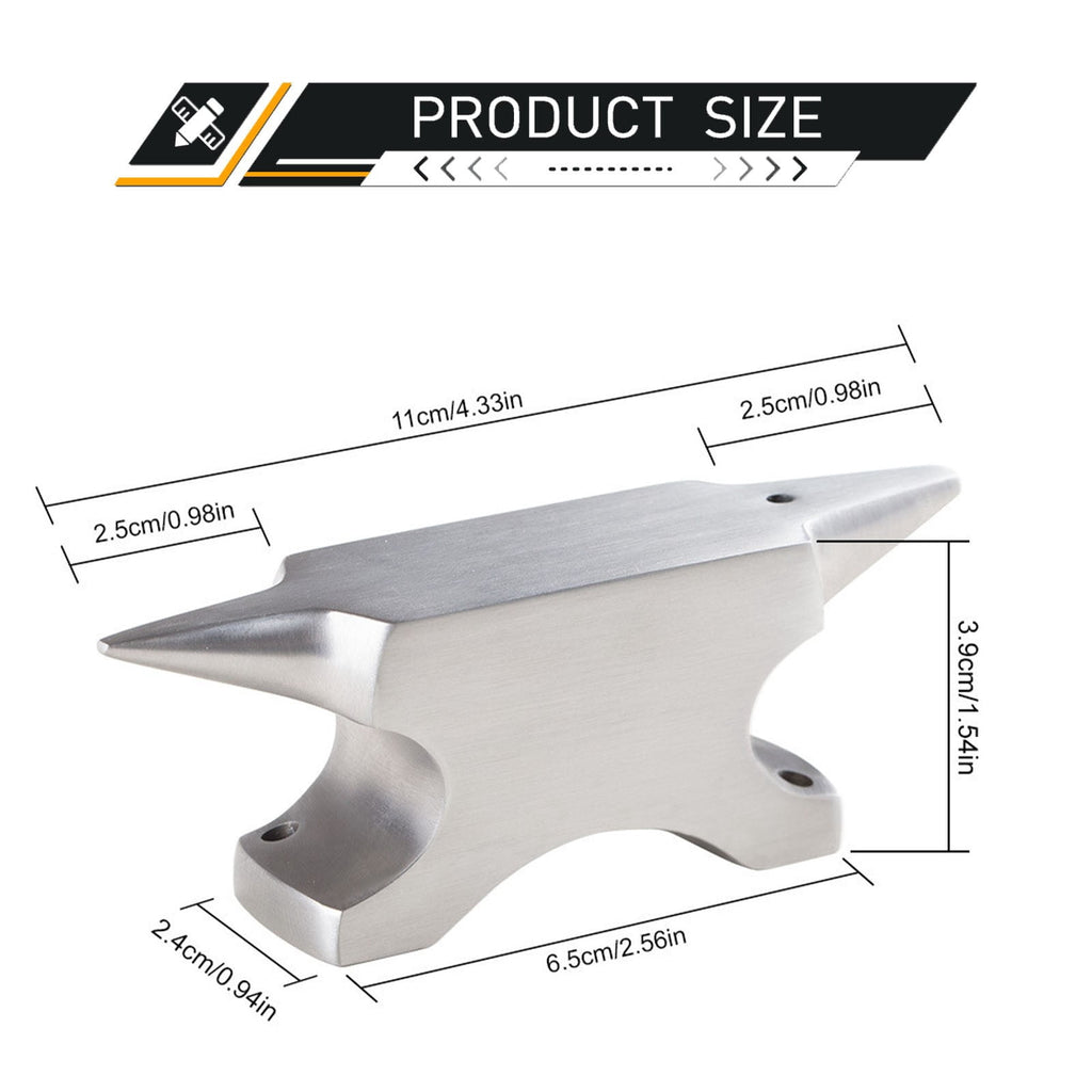 Ecohintz Jewelry Anvil, Stainless Steel Horn Anvil for Jewelry Making