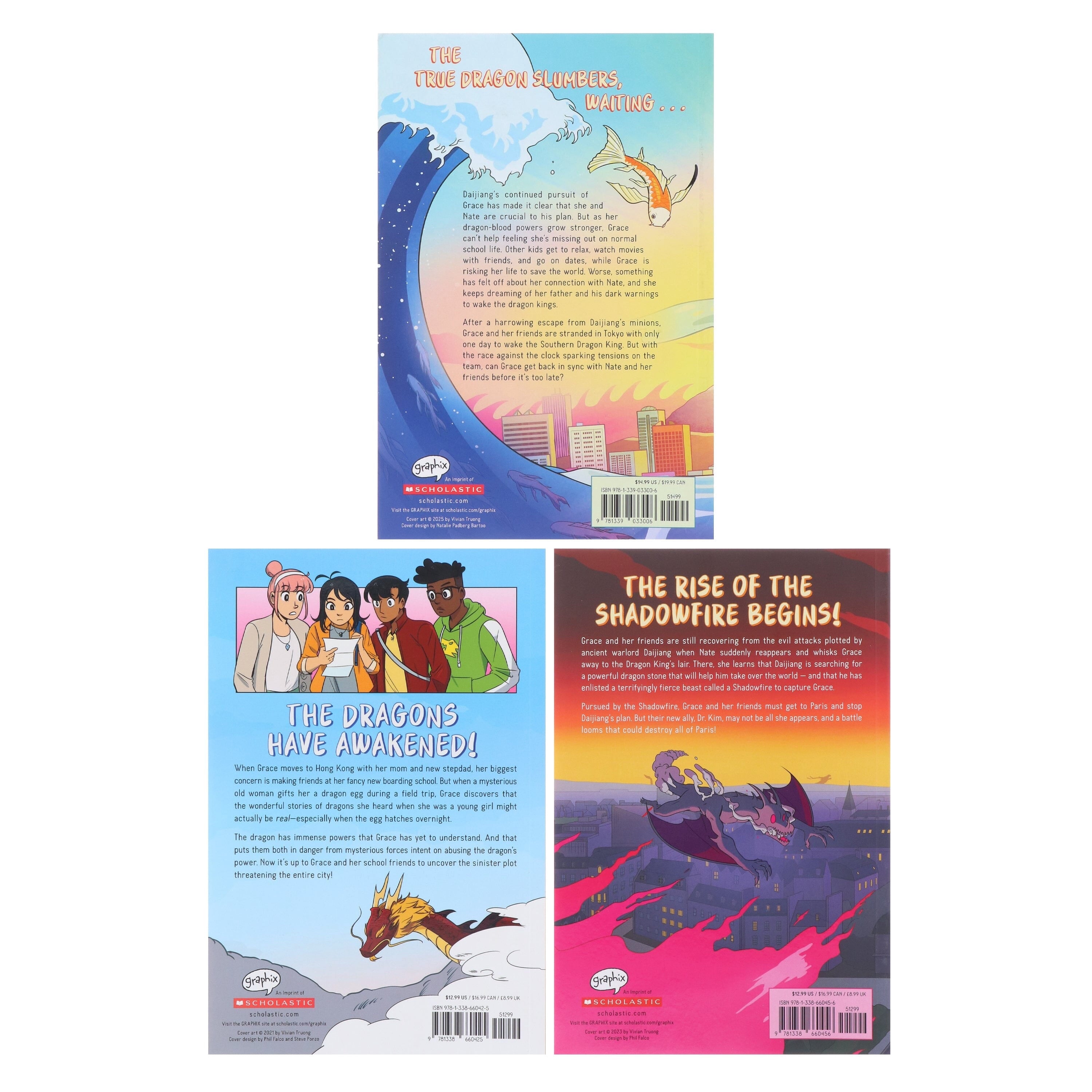 City of Dragons by Jaimal Yogis & Vivian Truong 3 Graphic Novels Set -