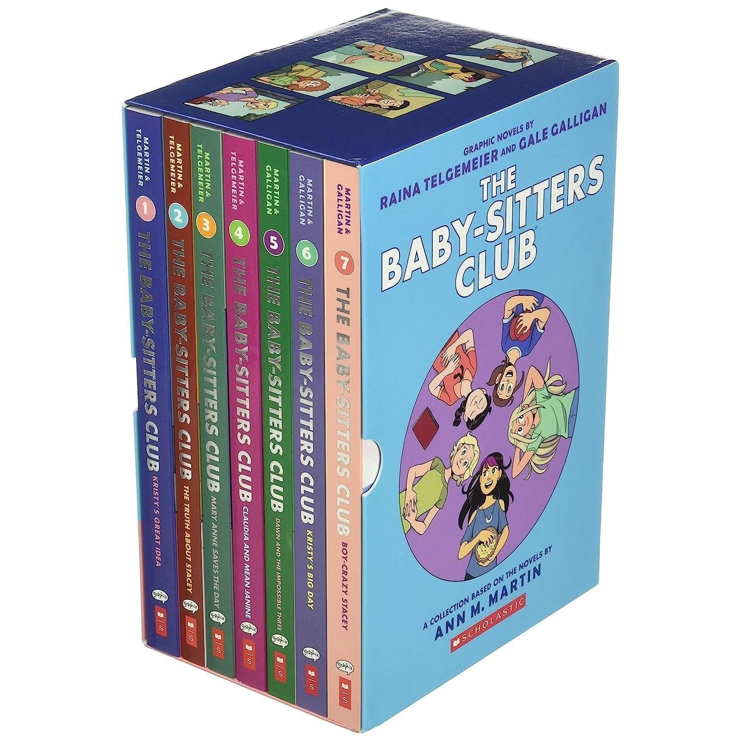 The Baby-Sitters Club #1-7 Graphic Novel Box Set (Hardcover)