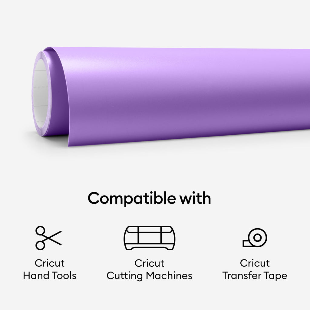 Cricut® Premium Vinyl™ – Removable, Light Purple, 12" x 48"