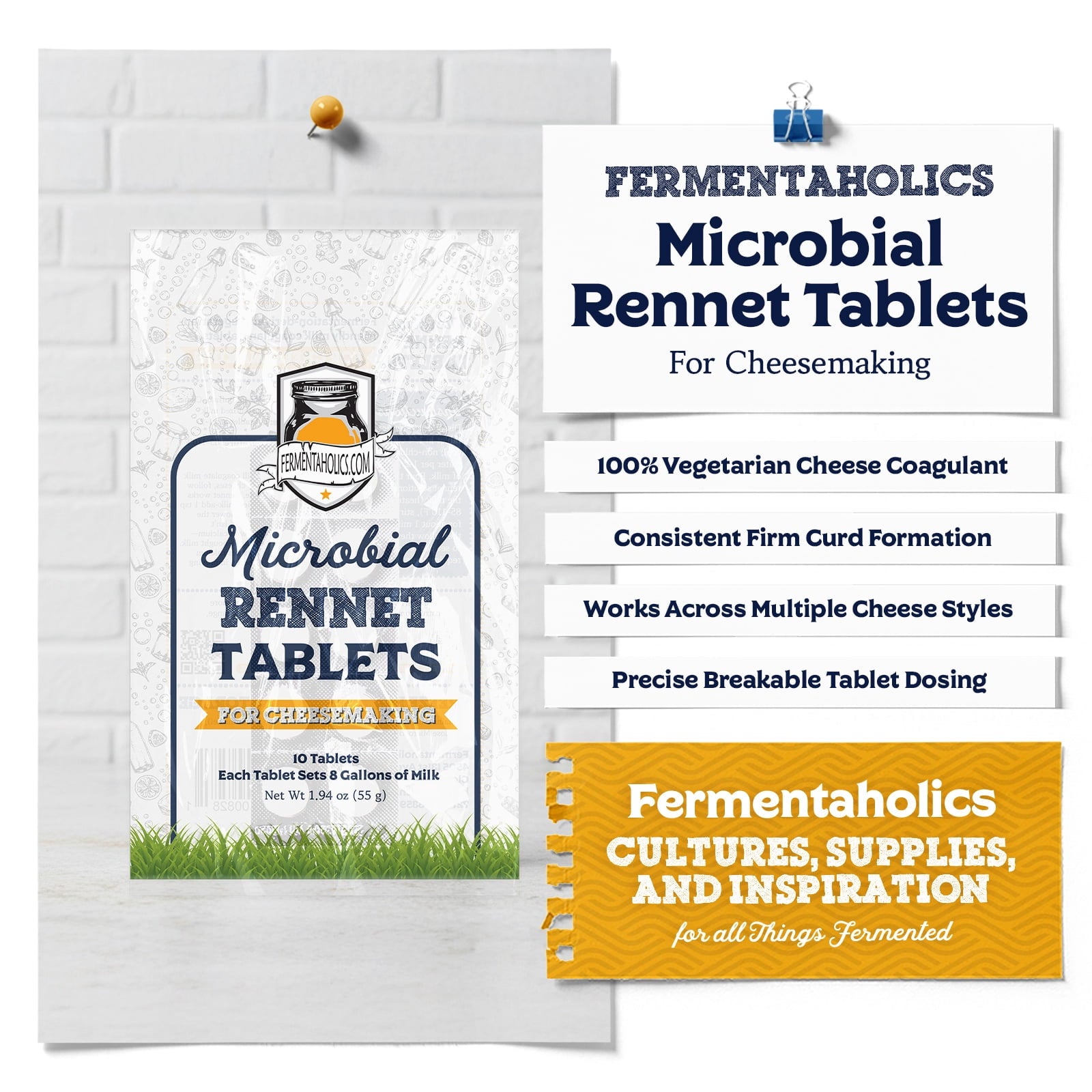 Fermentaholics Microbial Coagulant For Cheese Making Yogurt Makers Fre