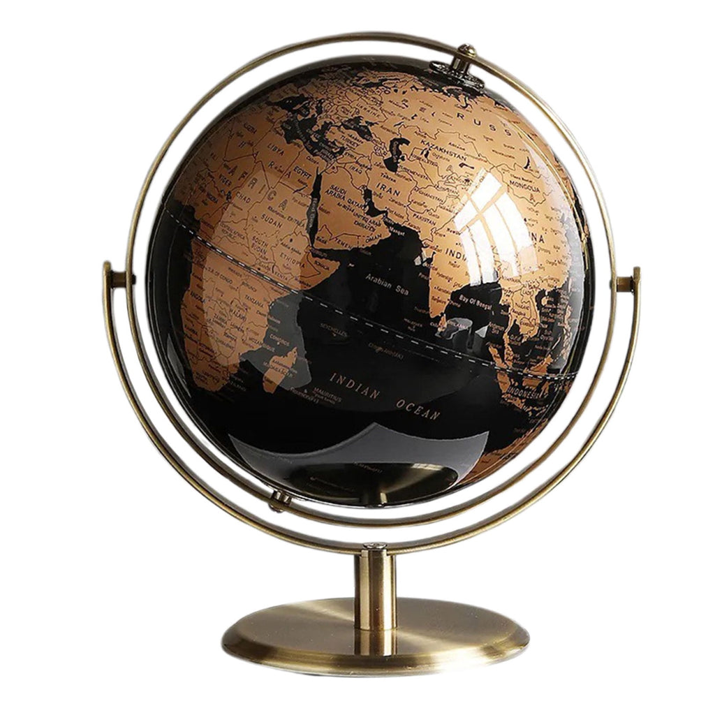 DEEPCRAFF Rotating Globe with Detailed Topographic Map, Educational De