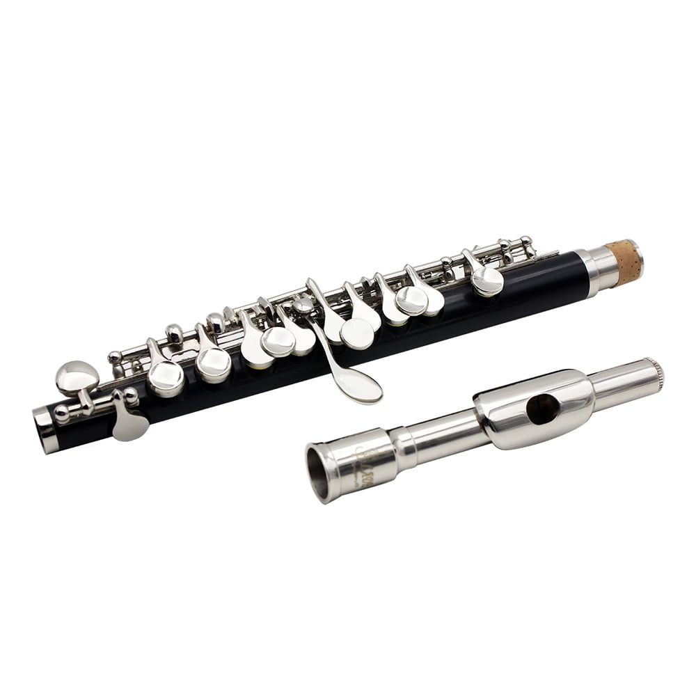 Dcenta Key of C Piccolo Flute with Polish Cloth Cleaning Stick Screwdr