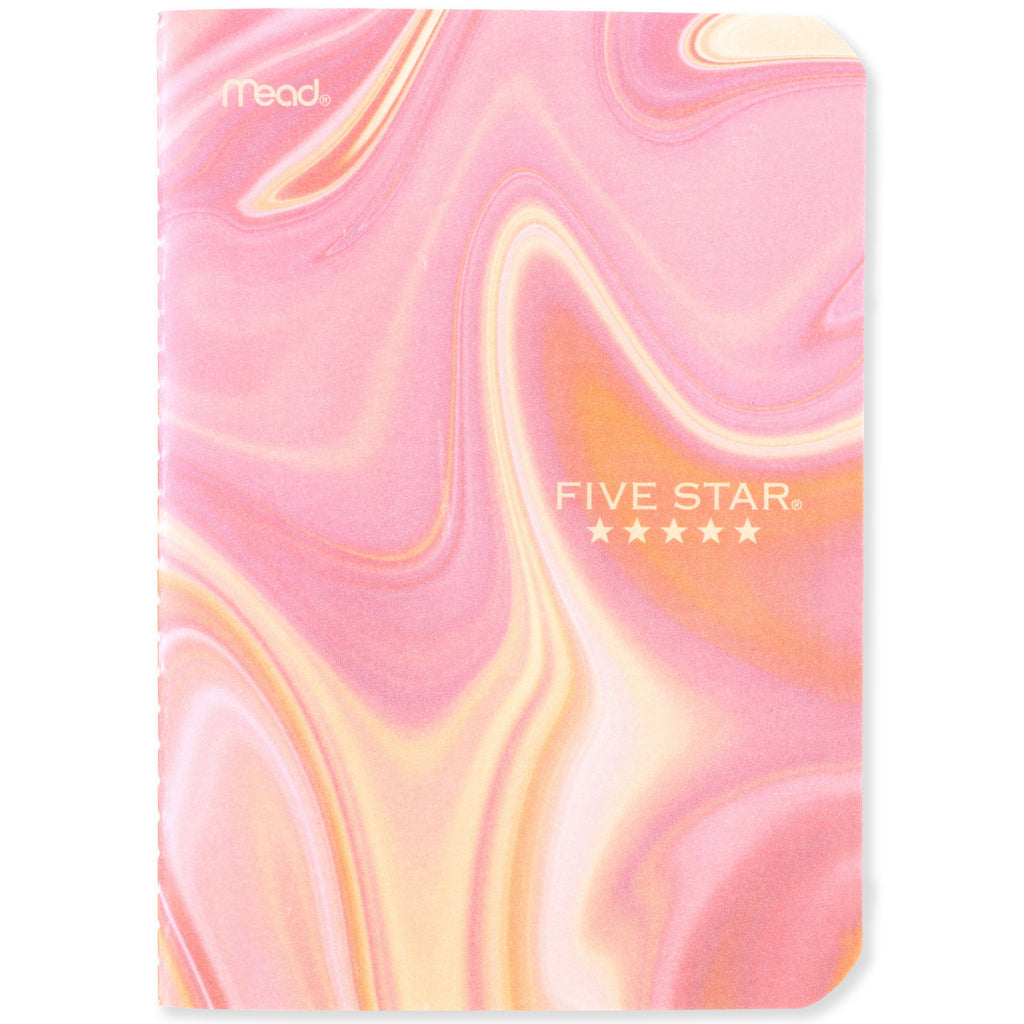 Five Star Fashion College Ruled Writing Notebook, 5" x 7", Biodome, Po