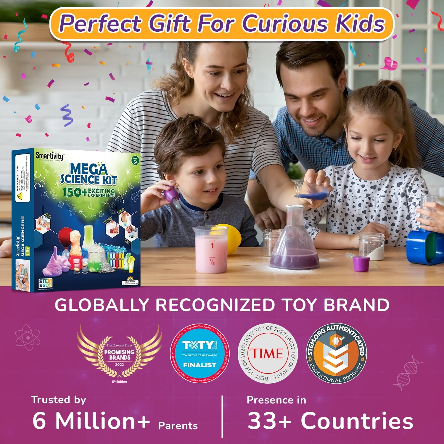 Smartivity Mega Science Kit STEAM Educational Activity Toy for Kids, B