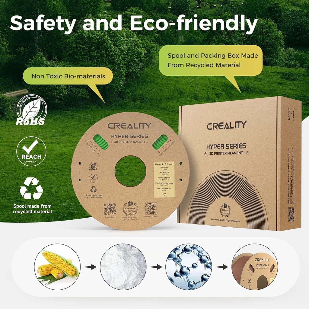 Creality Hyper PLA 3D Printer Filament 600mm/s High-Speed +/-0.03mm Ac