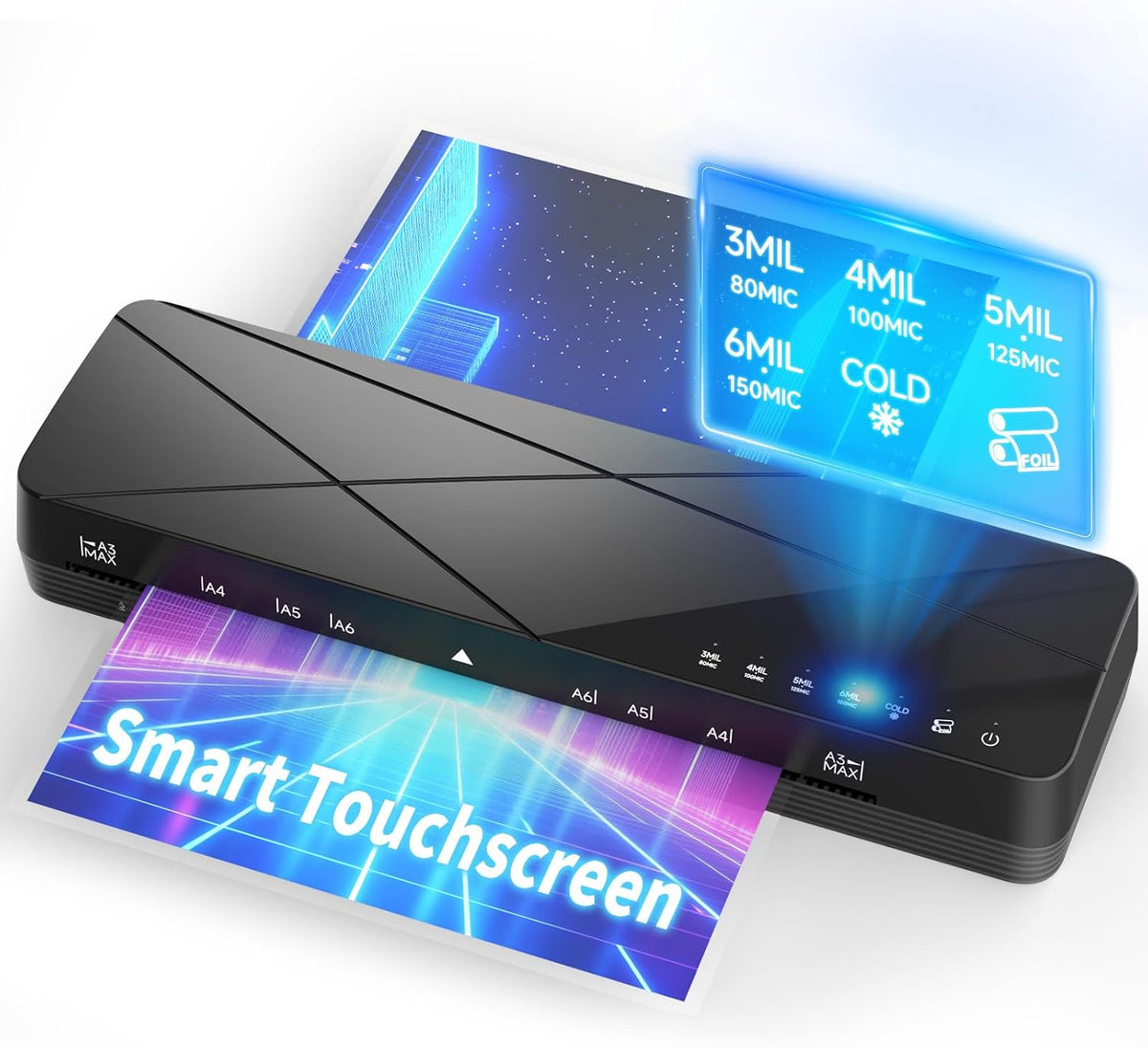 Crenova: 13" Touchscreen Laminator with 6 Lamination Modes
