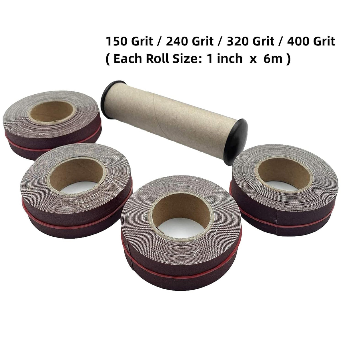 Emery Cloth Roll, 6M, 4 Rolls