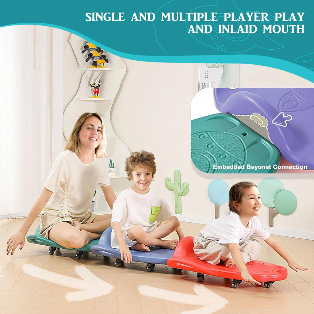 LLYJJKUWL Large Scooter Board with Handles - PE & Sensory Training Equipment