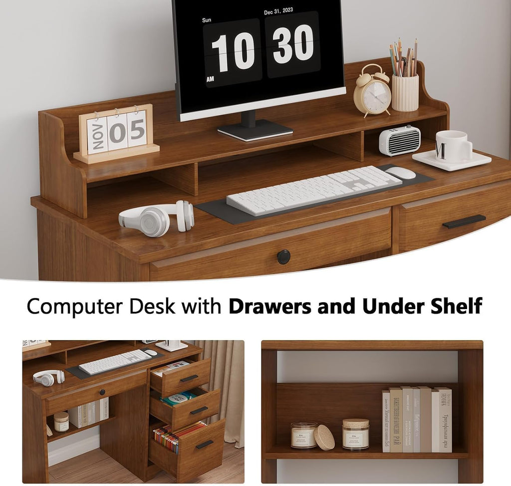 4 EVER WINNER 44-Inch Student Desk with Drawers