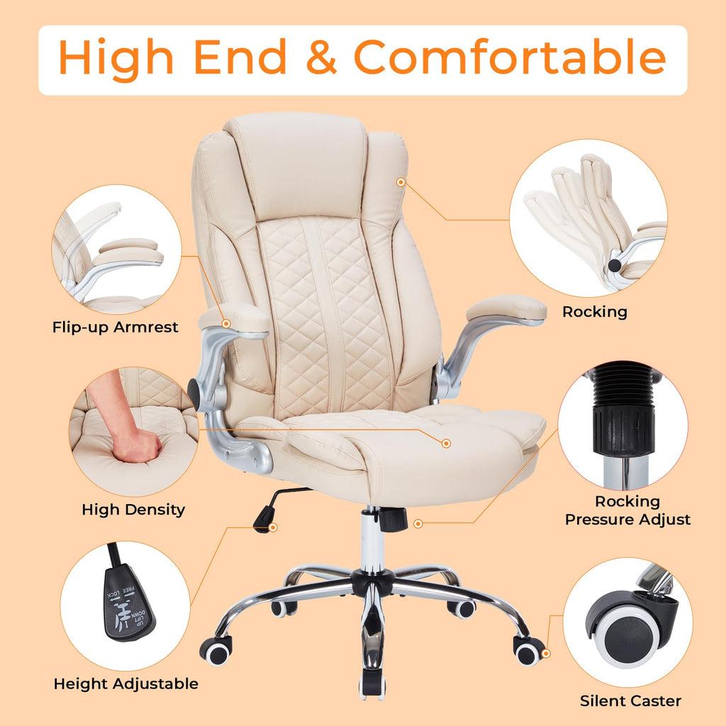 HESL 350 lb High-Back Executive Desk Chair (Multiple Colors)