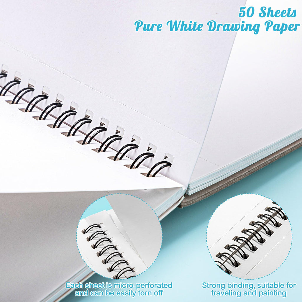 50 Sheets Marker Paper Pad, 7.6 × 7.6 in, 120gsm Alcohol Marker Paper