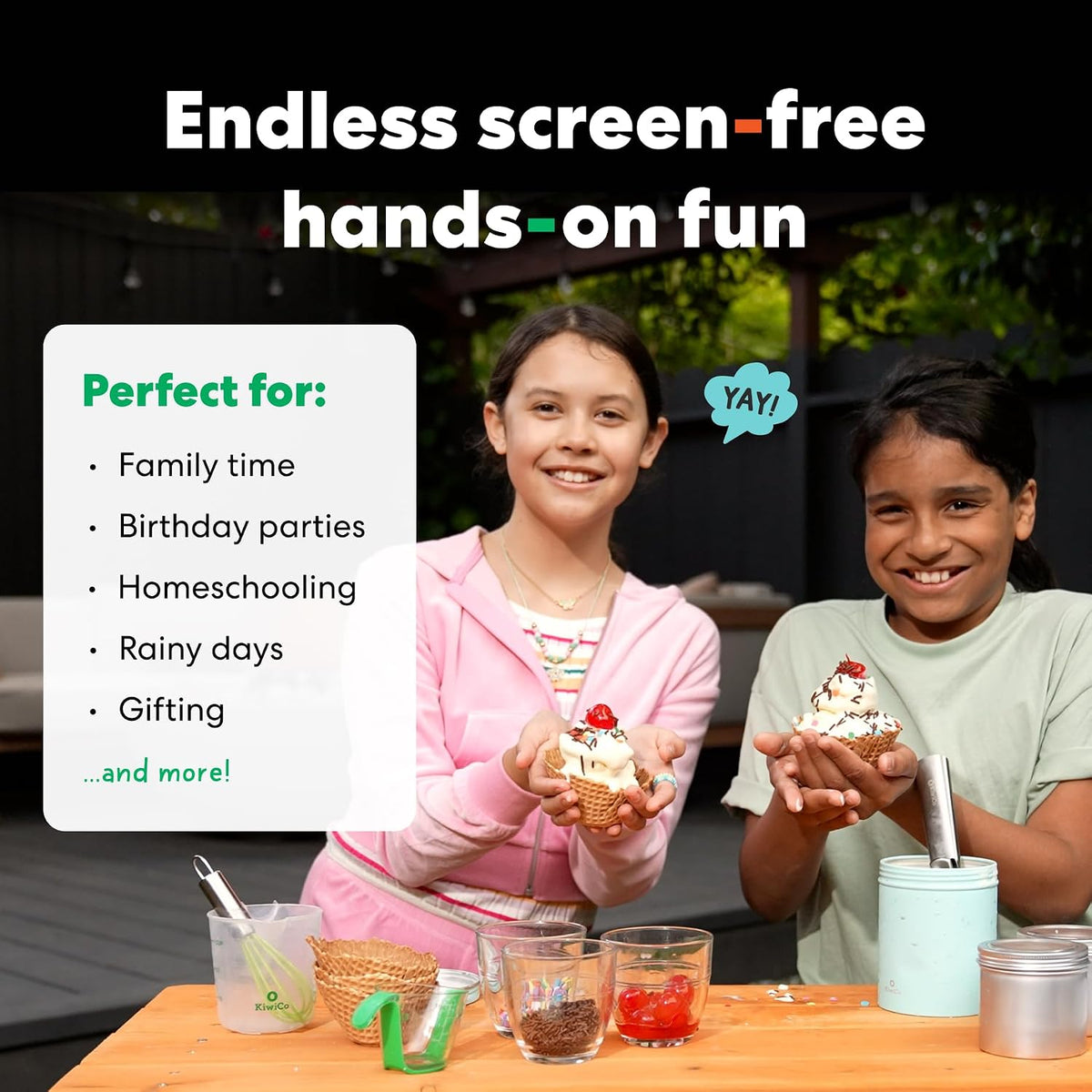 KiwiCo Science of Cooking Ice Cream Kit - STEM Chemistry Set for Ages 5+