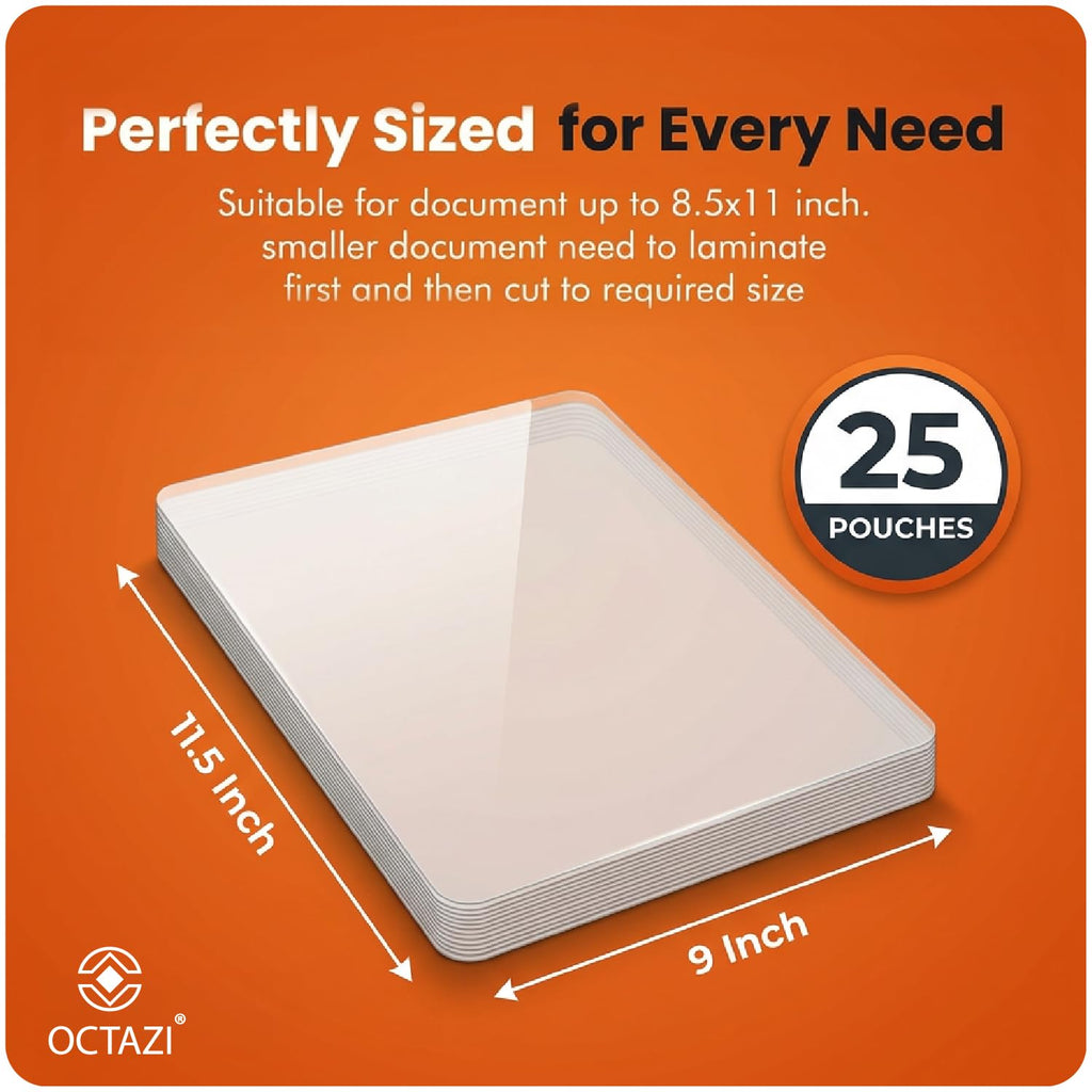 OCTAZI: Letter Size Thermal Laminating Sheets (3 Mil, 100-Count)