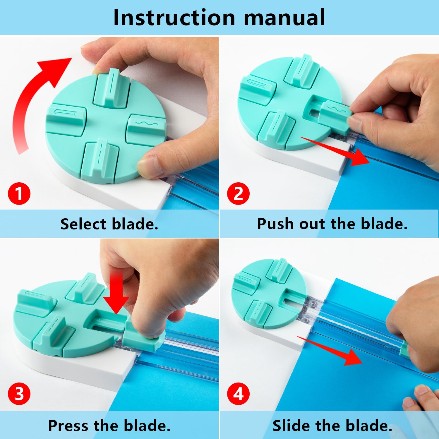 Ecraft: 4-in-1 Paper Trimmer & Scrapbooking Cutter