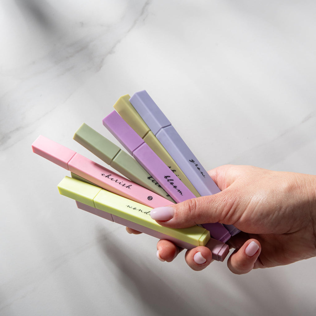 DIVERSEBEE Bible Highlighters with Soft Chisel Tip, No Bleed (Pastel)