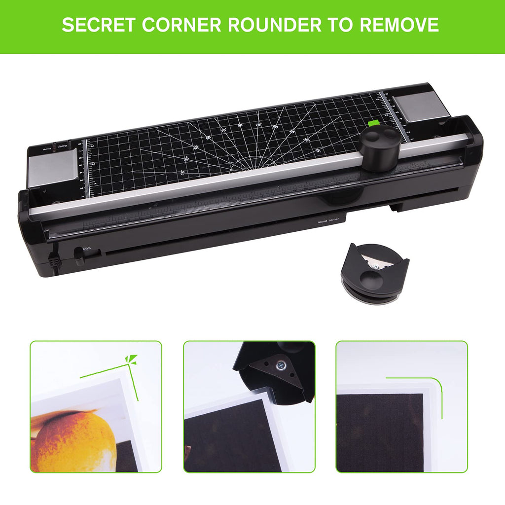 13" Thermal & Cold Laminator with Pouches, Trimmer & Corner Rounder