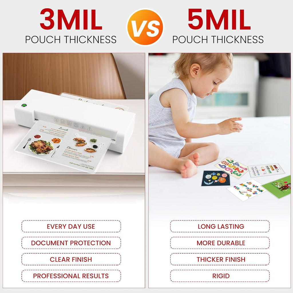 CAREGY: 200-Count Business Card Size Laminating Pouches (5 Mil)