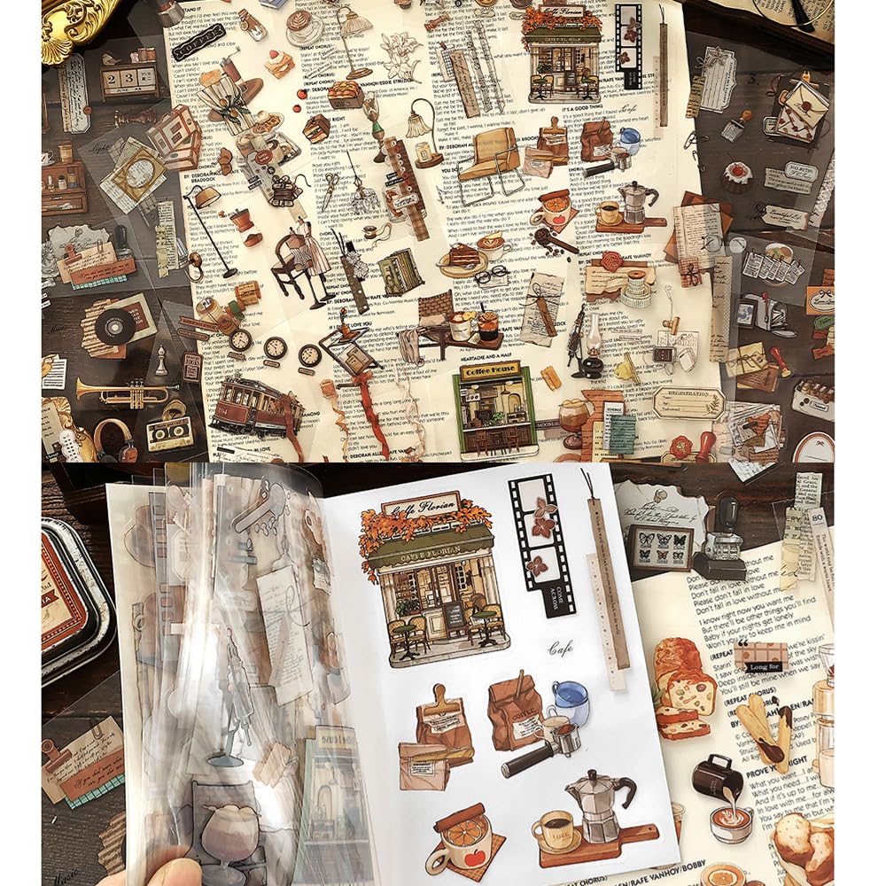 750 Pcs Stickers for Scrapbooking,Christmas Self-Adhesive Scrapbook Sticker